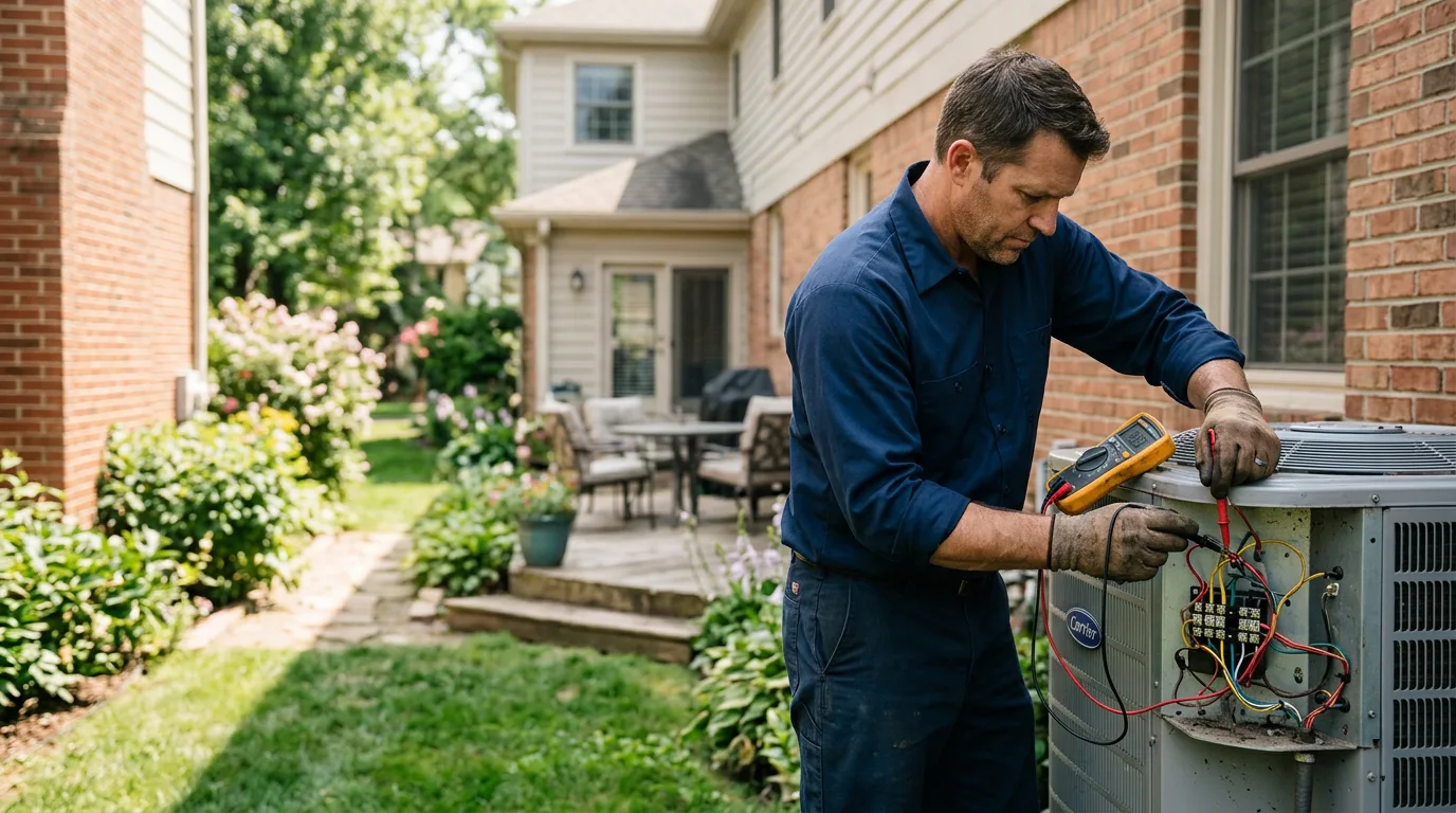 HVAC technician working near Pocahontas, IA